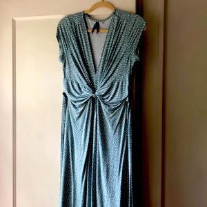 Seraphine maternity dress mint Swiss dots US4